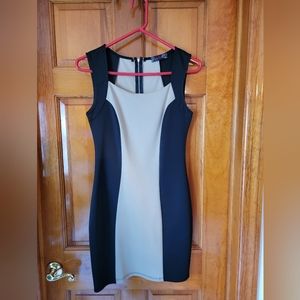 Body Central size 6 black and tan dress
